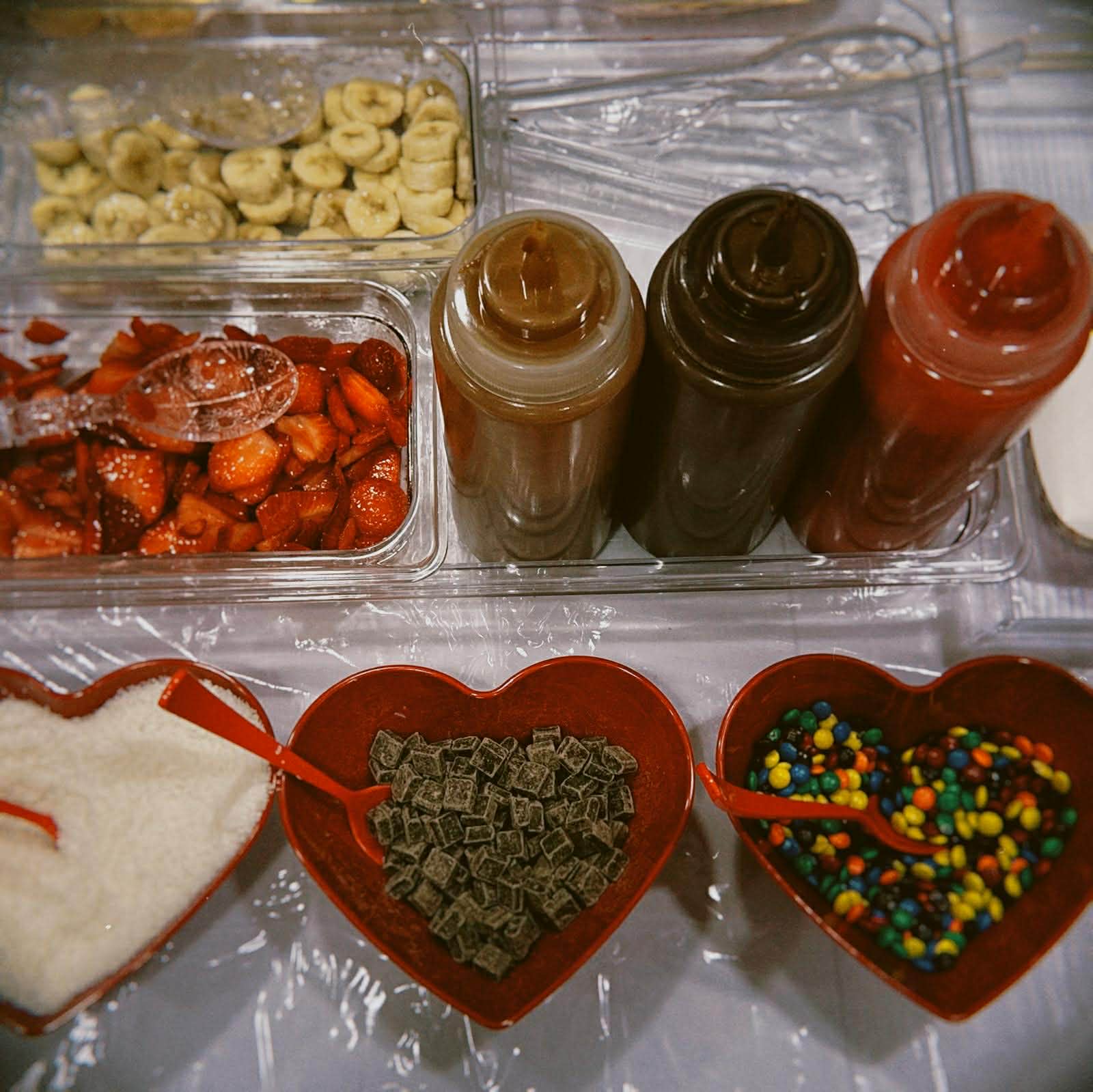 Catering toppings station